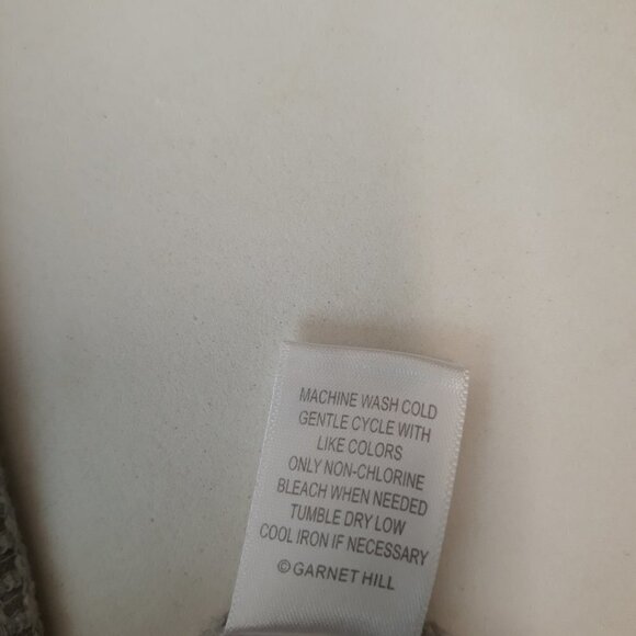 Garnet Hill Organic Cotton Gray Thermal Knit Raglan Top L Base Layer Gorpcore - Picture 7 of 7